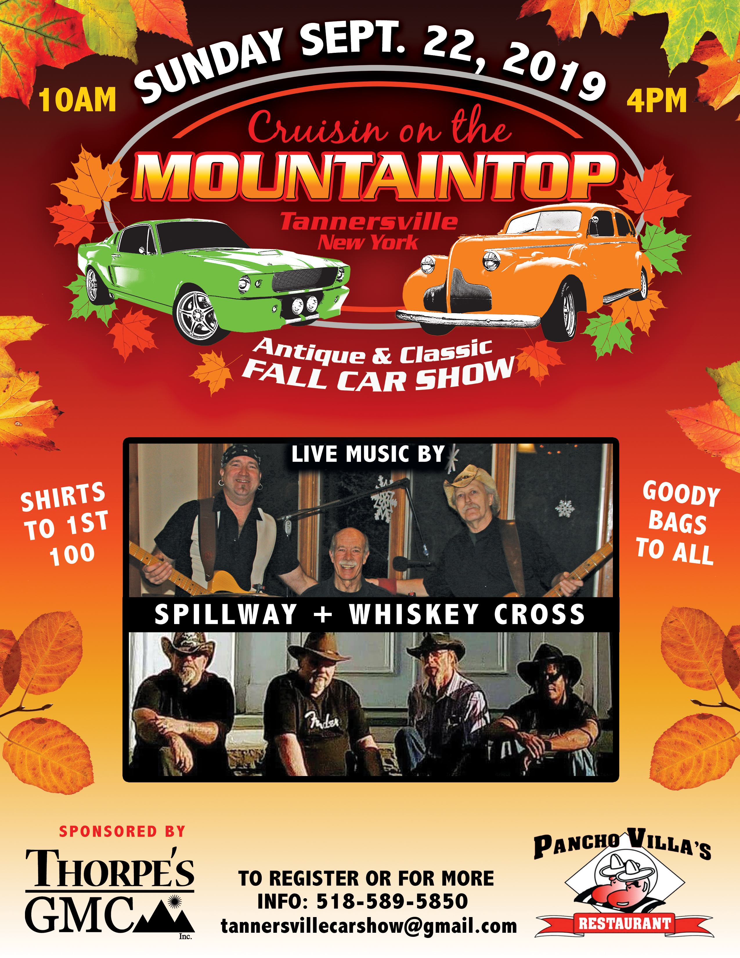 Tannersville Fall Car Show poster Tannersville, NY